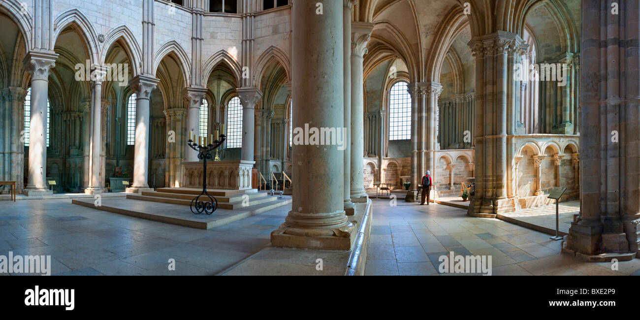 La France, l'Yonne, Vézelay, Sainte Marie Madeleine de Vézelay Basilique classée au Patrimoine Mondial de l'UNESCO Banque D'Images