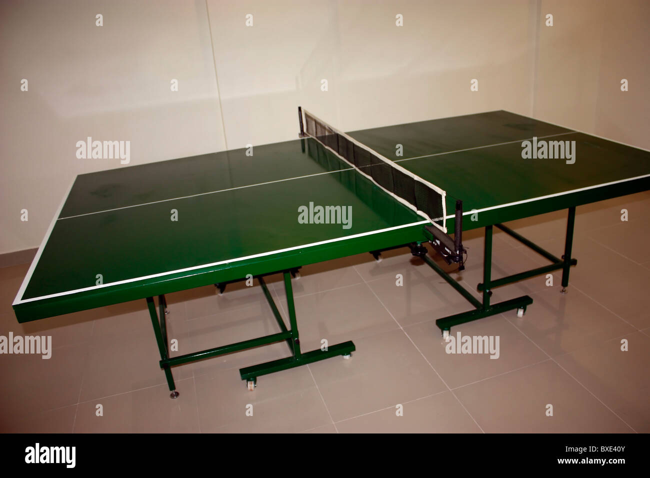 Table de tennis de table Banque D'Images