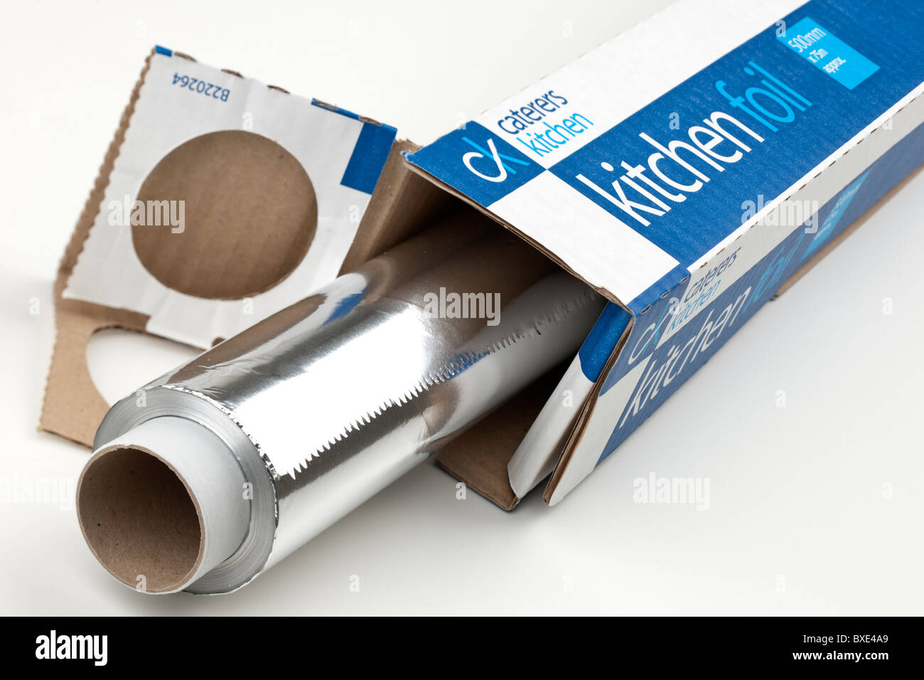 Aluminium Aluminium cuisine traiteurs 500mm de large par 75 mètres de longueur Banque D'Images