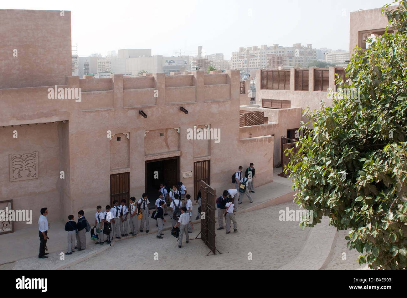 Le Cheik Juma Al Maktoum House, base de l'architecture traditionnelle museum à Dubaï Banque D'Images