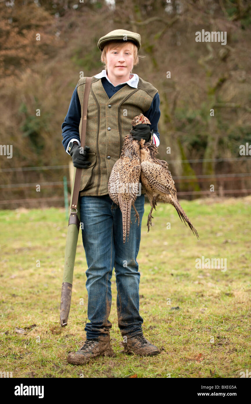 Les jeunes pousses du faisan - Armes à feu Banque D'Images