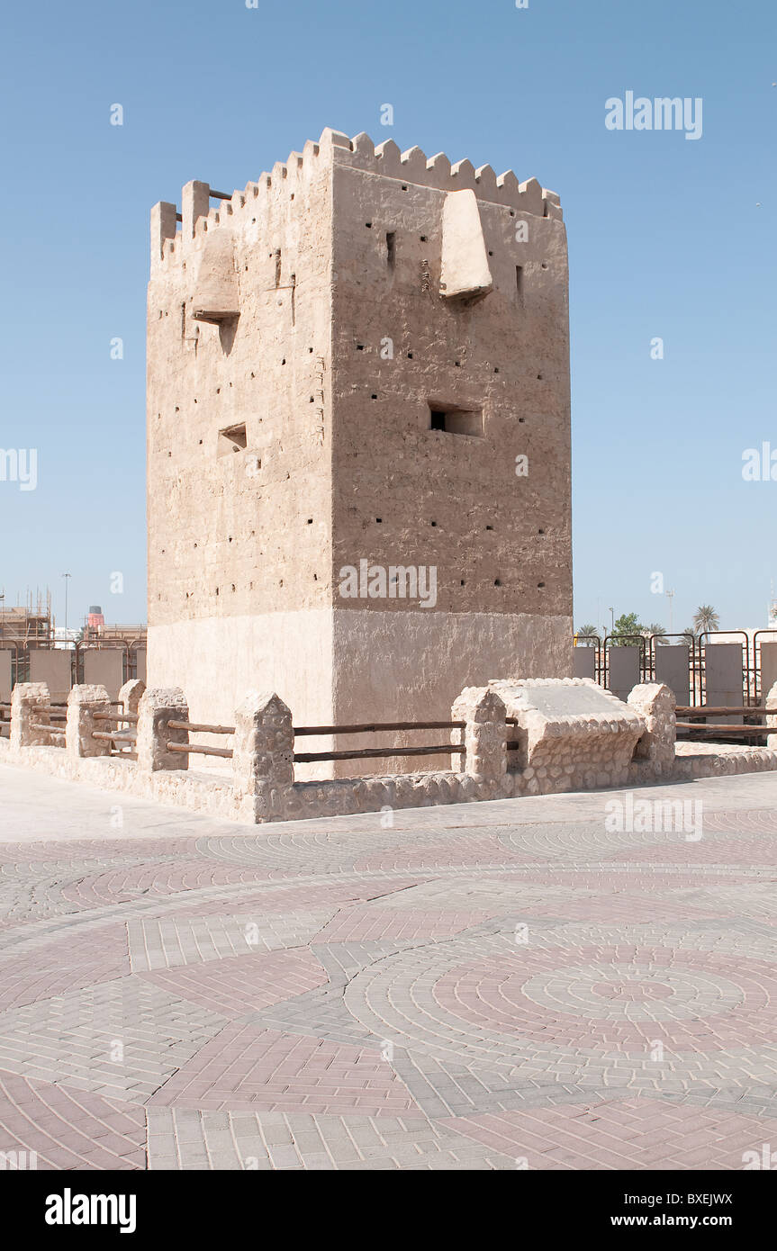 La tour historique à Dubaï Banque D'Images
