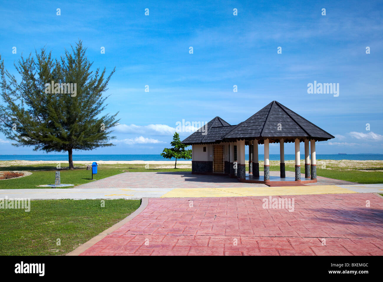 Pantai Muara beach, Muara, Brunéi Darussalam, en Asie Banque D'Images