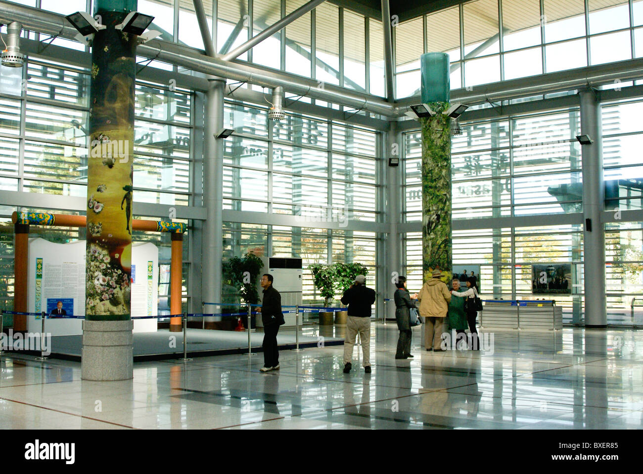 Hall de la gare de Dorasan, DMZ, Corée du Sud Banque D'Images