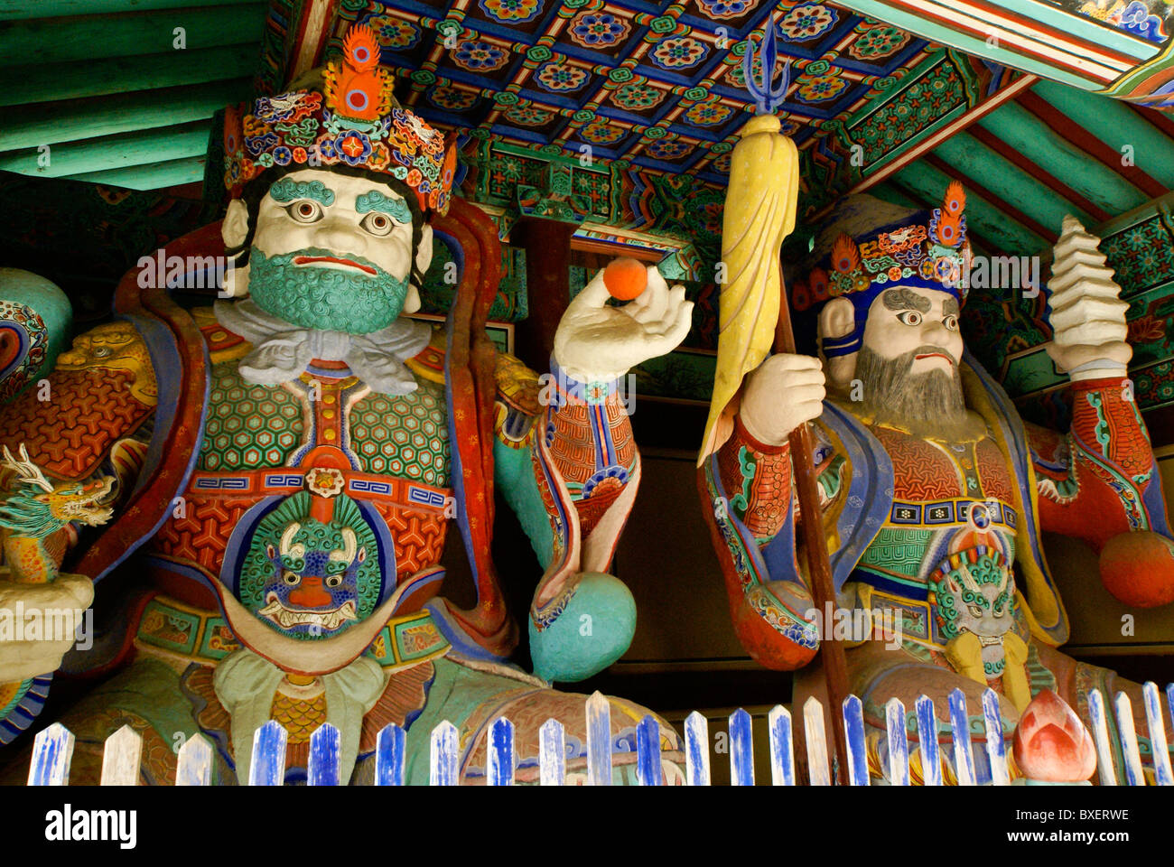 Les tuteurs à Girimsa temple bouddhiste, la Corée du Sud Banque D'Images