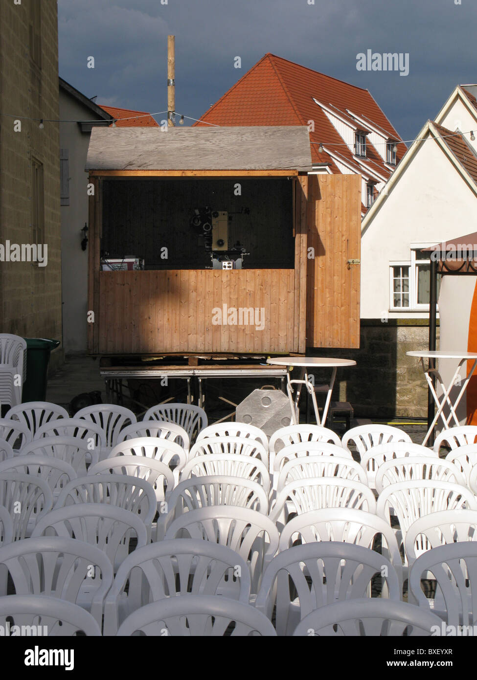 Cinéma en plein air Öhringen Banque D'Images