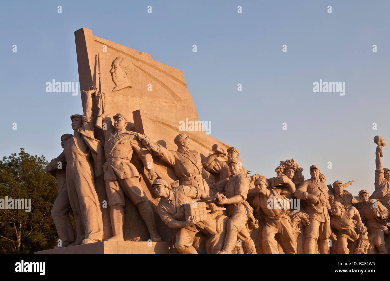 Monument à la place Tiananmen, Pékin, Chine Banque D'Images