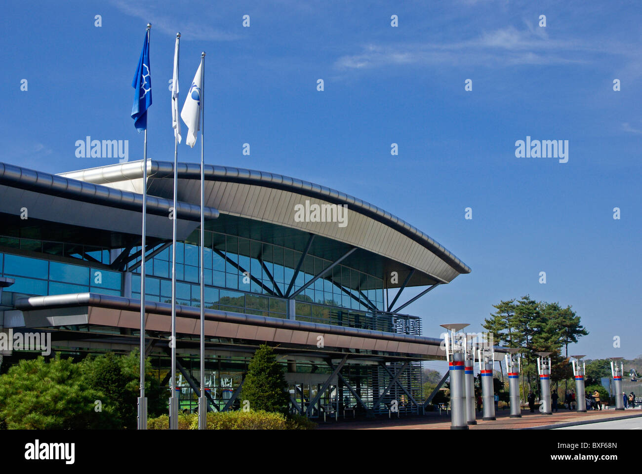 La gare de Dorasan, DMZ, Corée du Sud Banque D'Images