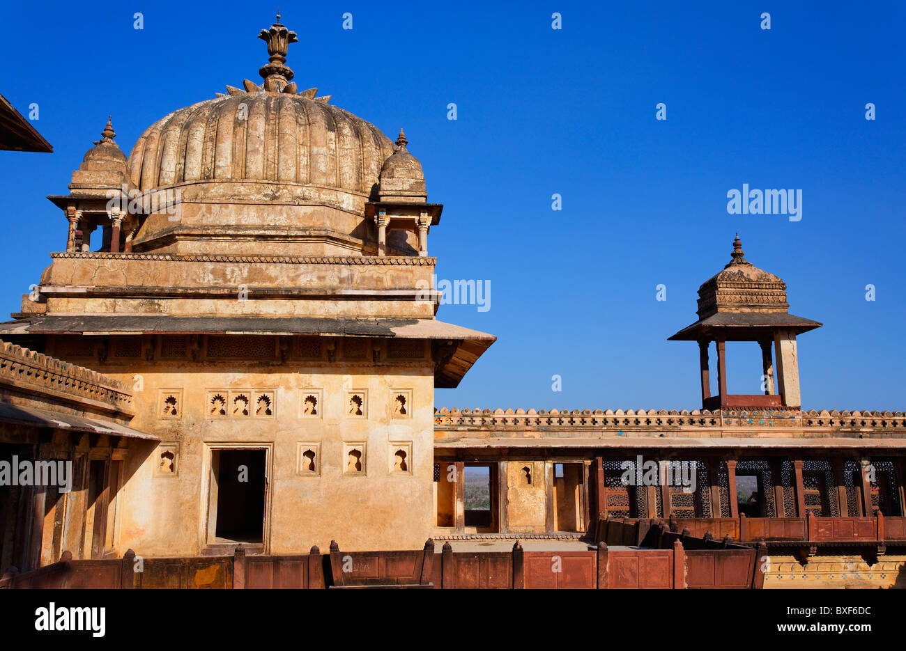 Inde - Madhya Pradesh - Orchha - Jahangir Mahal Banque D'Images Inde - Madhya Pradesh - Orchha - Jahangir Mahal Banque D'Images