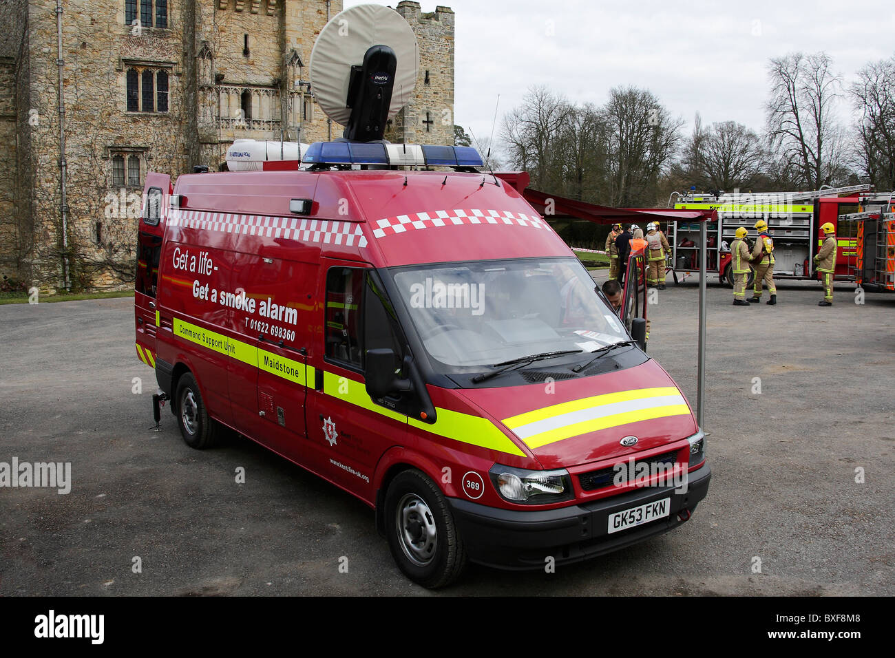 Kent Fire and Rescue Service véhicule de commande Banque D'Images