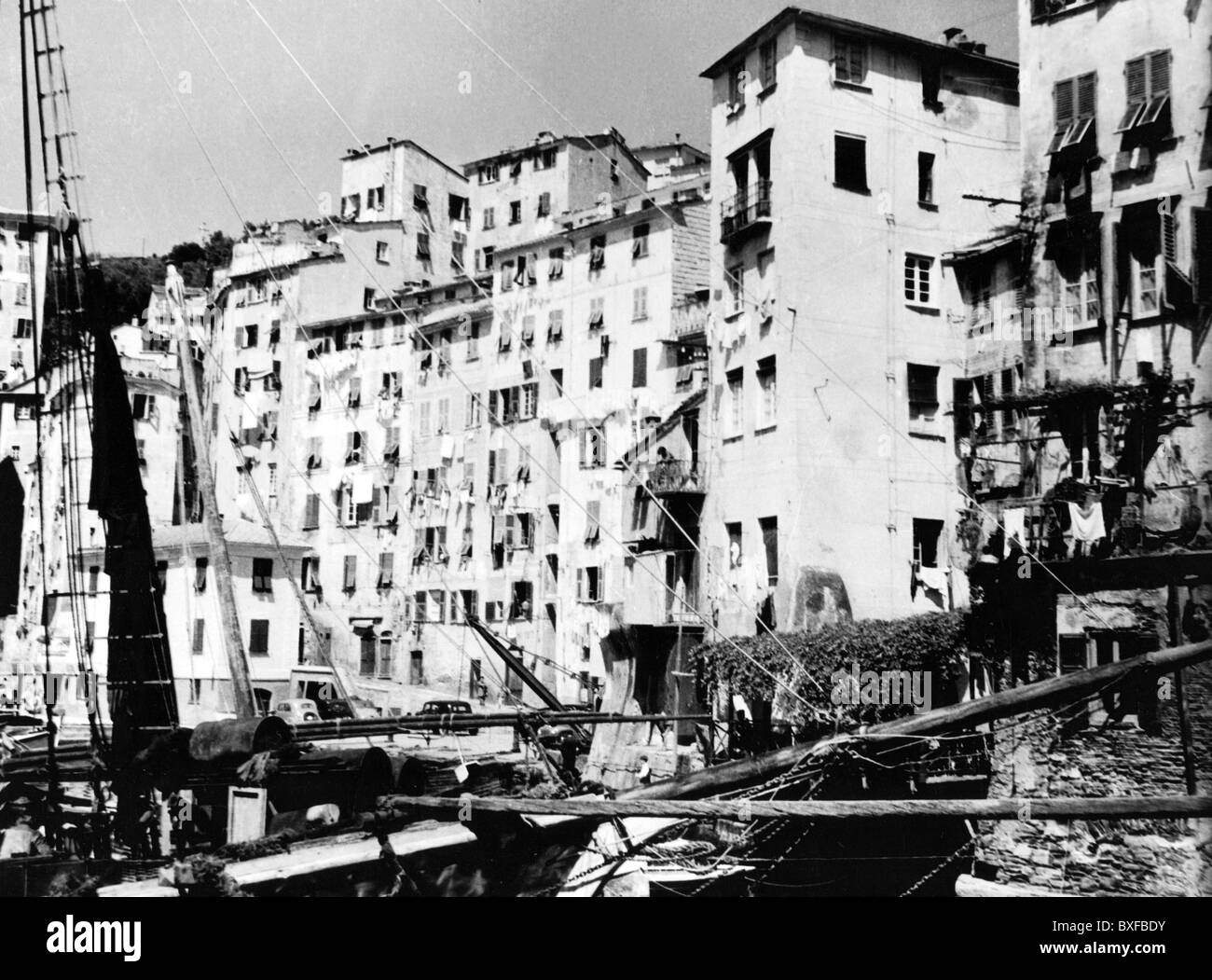 Géographie / Voyage, Italie, Camogli, vue, années 1950, , droits-supplémentaires-Clearences-non disponible Banque D'Images