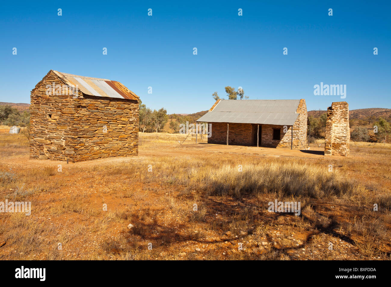 Ancien poste de police, Arltunga Goldfields, l'est d'Alice Springs, Territoire du Nord Banque D'Images