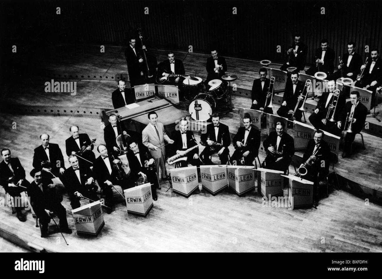 Lehn, Erwin, 8.6.1919 - 20.3.2010, musicien et chef de bande allemand, chef de Southern radio Dance Orchestra (SWR Big Band) 1951 - 1992, 1950, , Banque D'Images