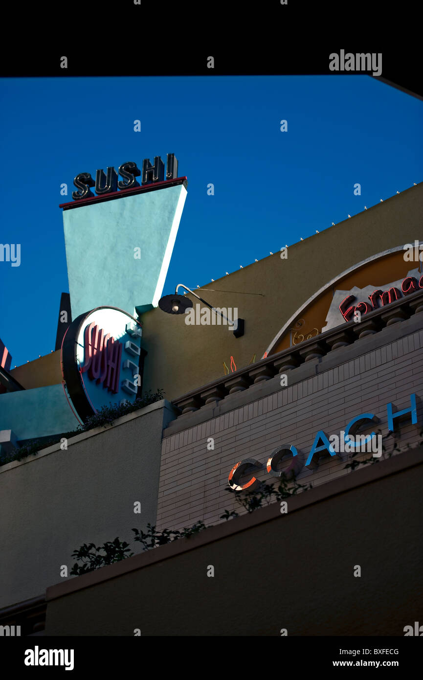 Restaurant Shusi, Westfield Horton Plaza Shopping Mall, le centre-ville de San Diego Banque D'Images