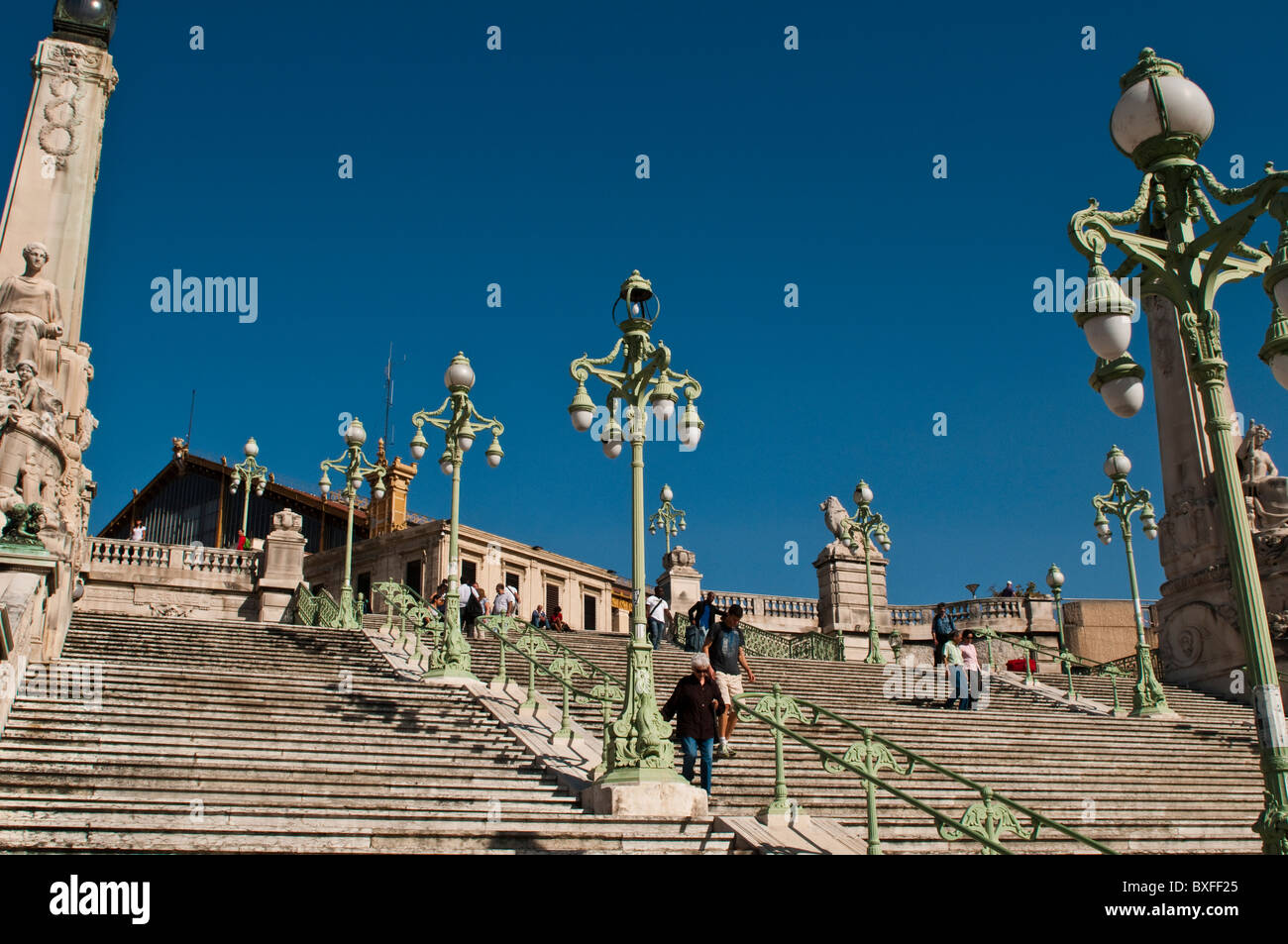 Gare Saint Charles, Marseille, France Banque D'Images