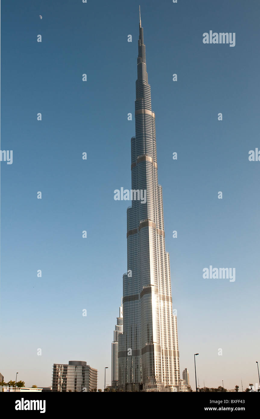 Le bâtiment Burj Khalifa Dubai Banque D'Images