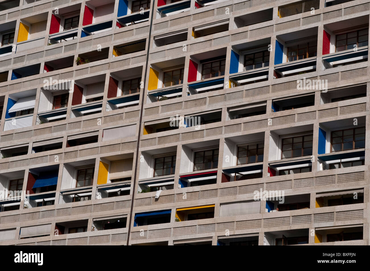 Unite d'Habitation de Le Corbusier, Marseille, France Banque D'Images