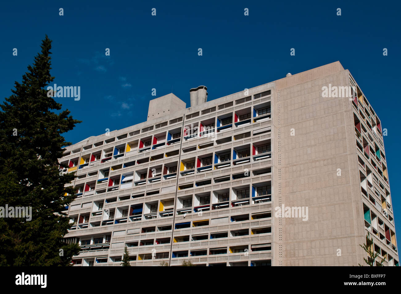 Unite d'Habitation de Le Corbusier, Marseille, France Banque D'Images