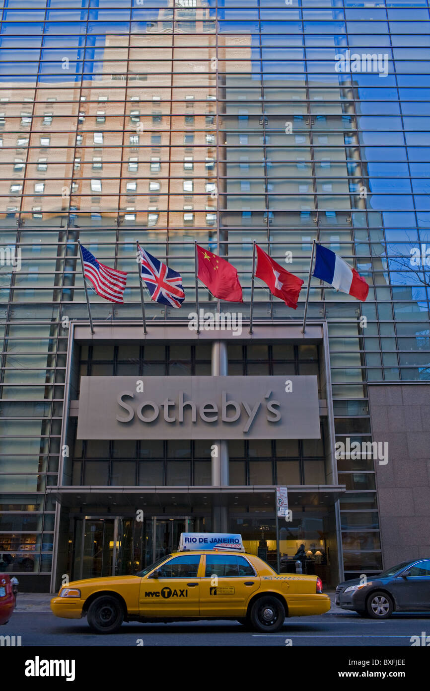 Sotheby's Vente aux enchères de beaux-arts, de l'Upper East Side, Manhattan, New York City Banque D'Images