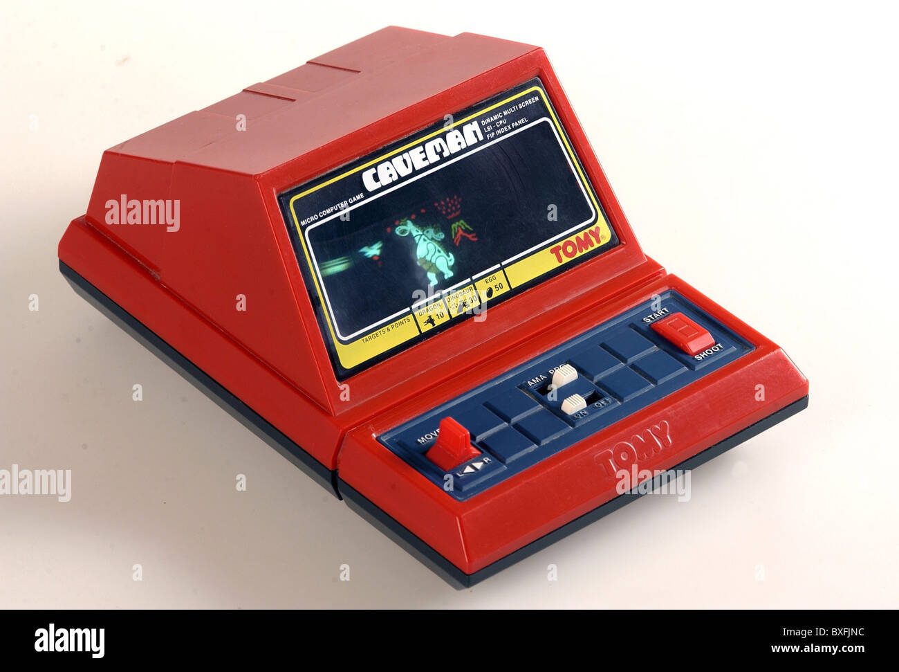 Jouets, Tomy Caveman, jouet électronique par Tomy, micro Computer Game, Japon, 1982, droits supplémentaires-Clearences-non disponible Banque D'Images