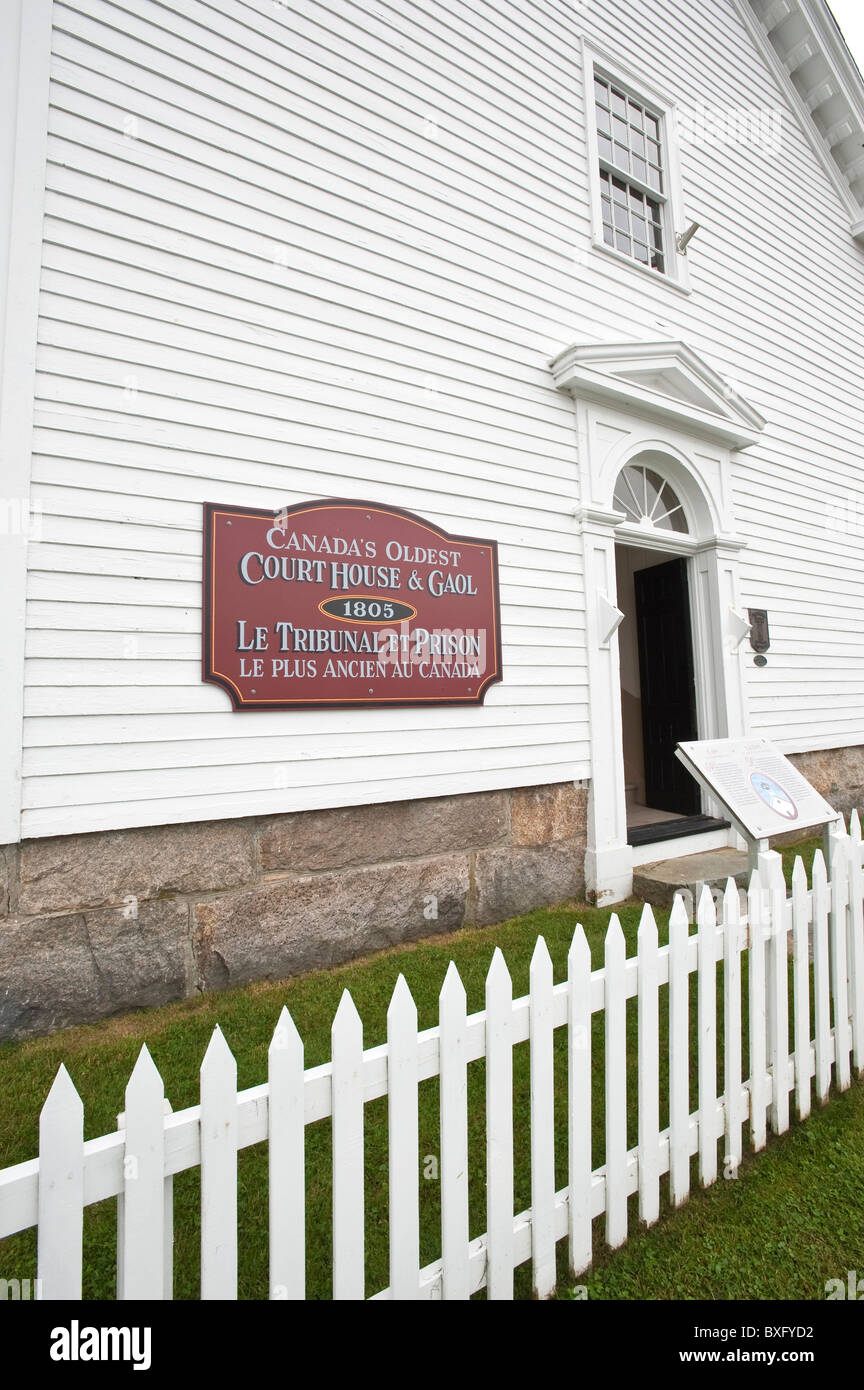 Historique Argyle Township court House & Archives à Tusket, Nouvelle-Écosse, Canada. Banque D'Images