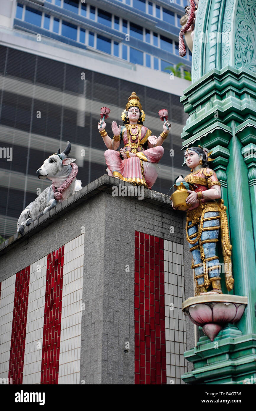 Peu de symboles religieux Inde Singapour Banque D'Images
