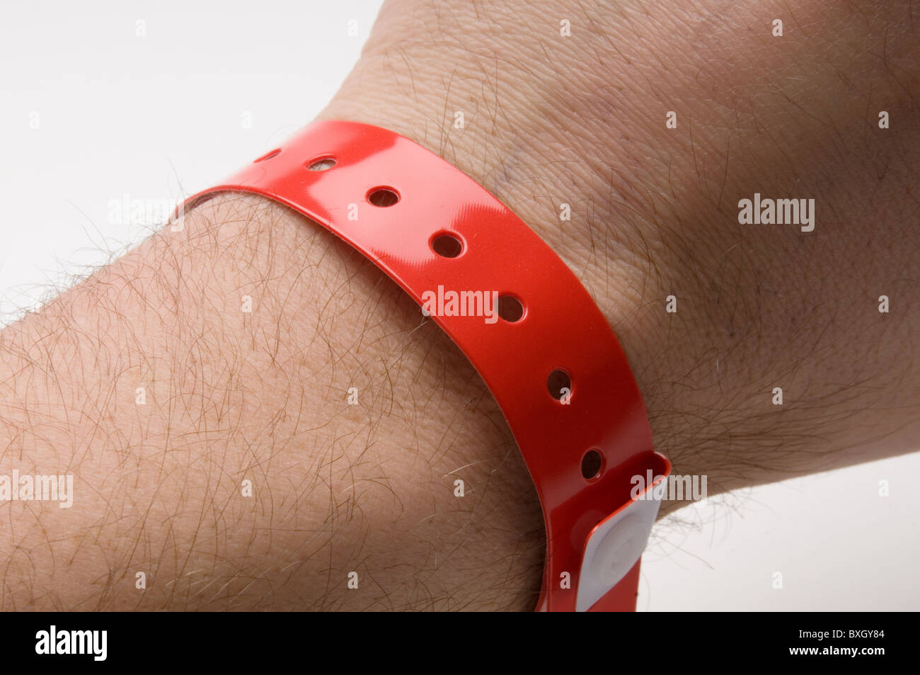 Bracelets bracelet Bracelet bracelets vinyle entrée accès événement  temporaire de sécurité en plastique Photo Stock - Alamy