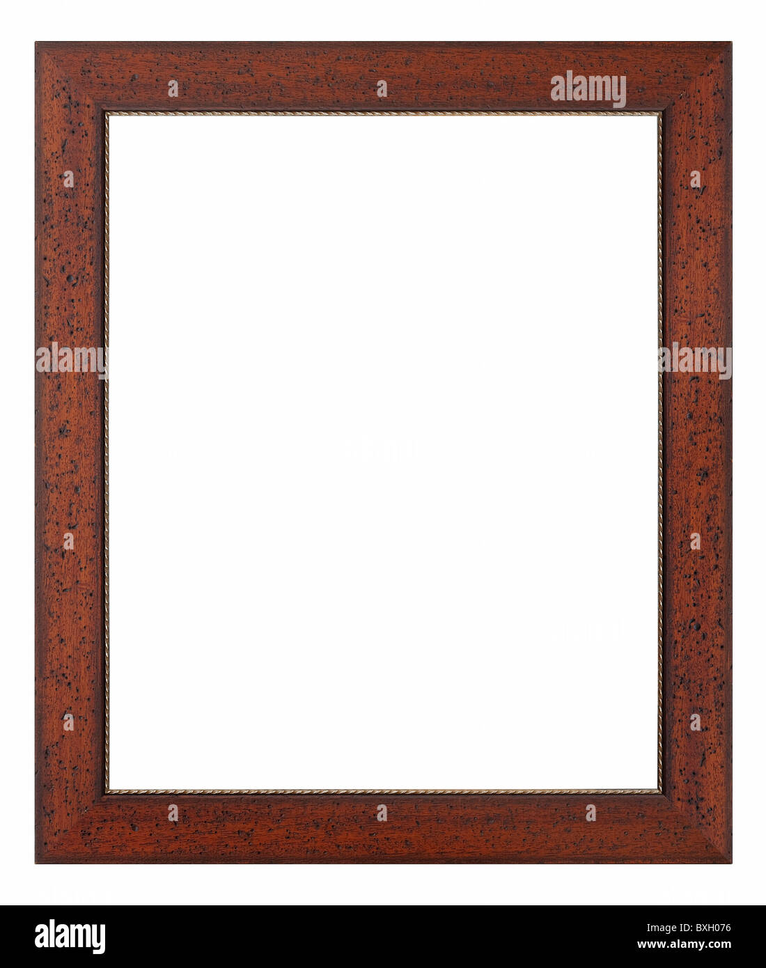 Cadre photo en bois (rustique avec clipping path) Banque D'Images