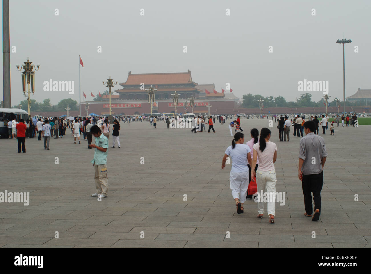 La Place Tiananmen, à Beijing Banque D'Images