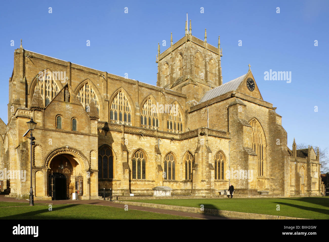 Abbaye de Sherborne, Dorset, Angleterre. Banque D'Images