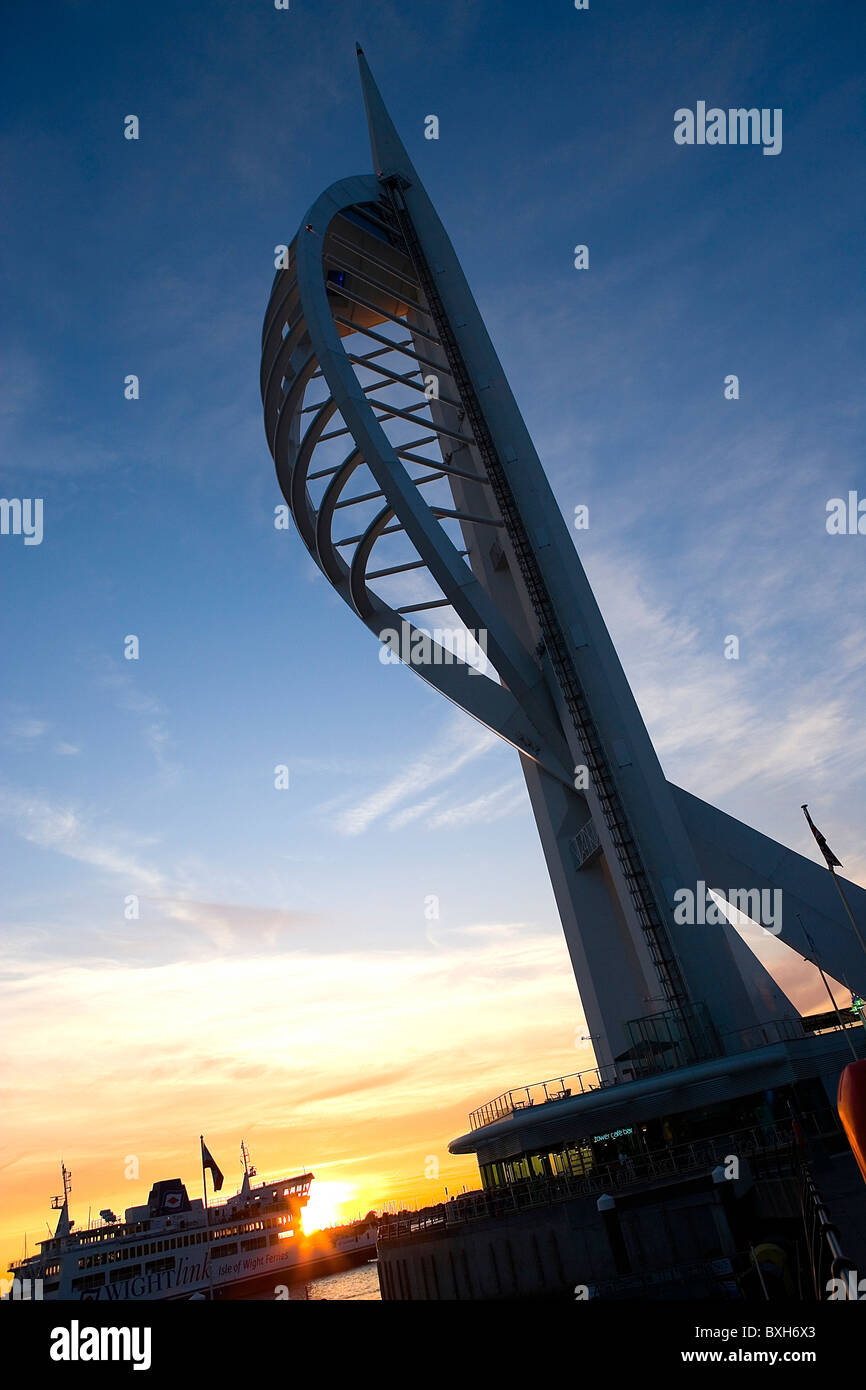 Tour Spinnaker waterfront Portsmouth Hampshire UK Banque D'Images