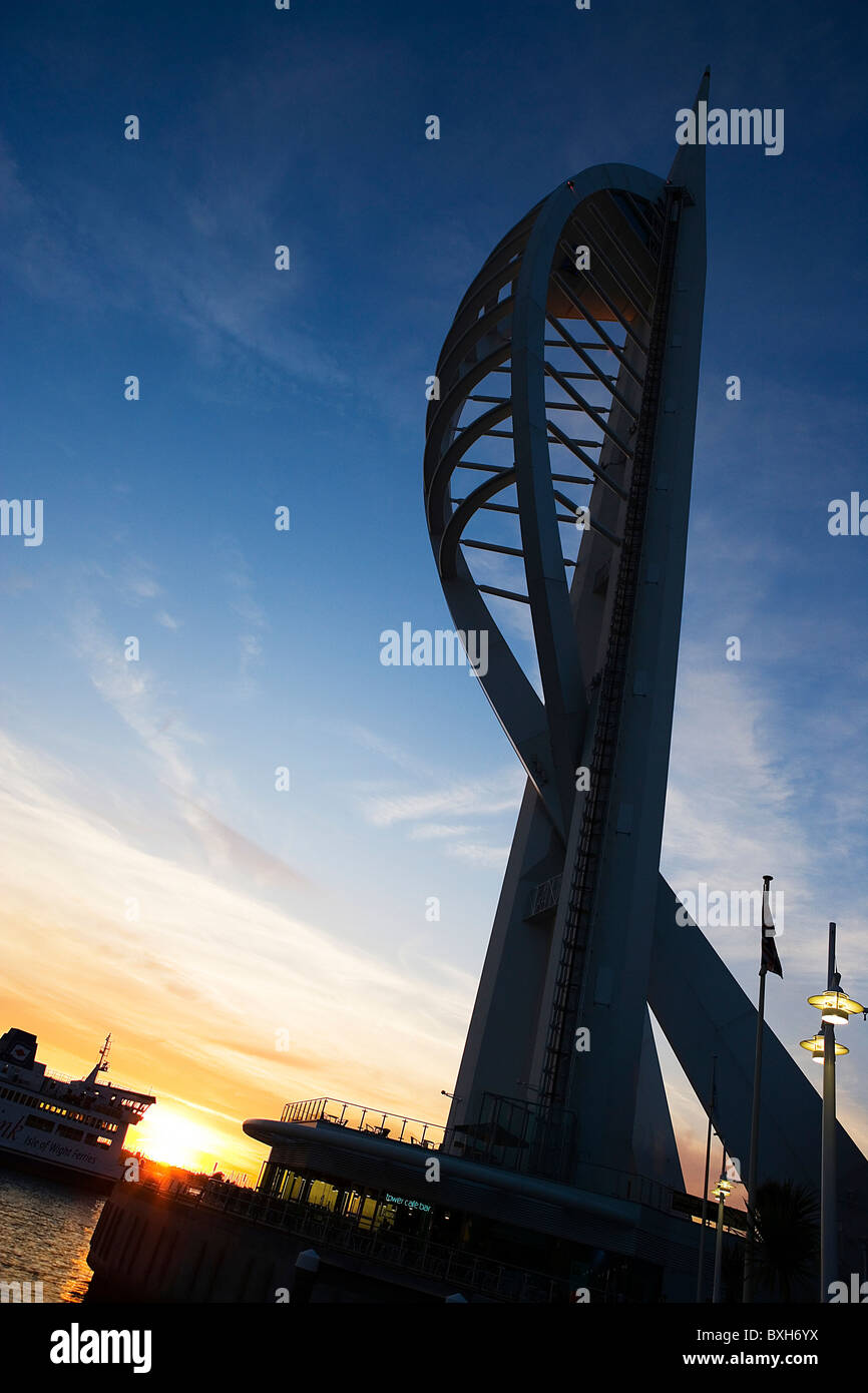 Tour Spinnaker waterfront Portsmouth Hampshire UK Banque D'Images