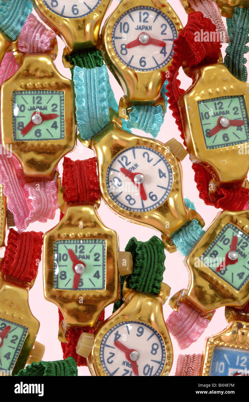 Horloges, horloges pour enfants, Japon, vers 1964, droits supplémentaires-Clearences-non disponible Banque D'Images