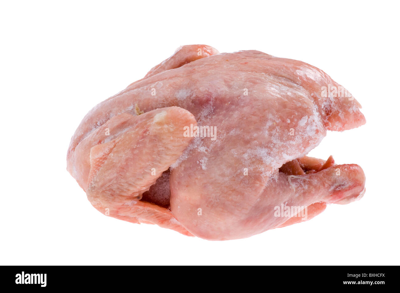 Objet sur blanc - Le poulet cru close up Banque D'Images