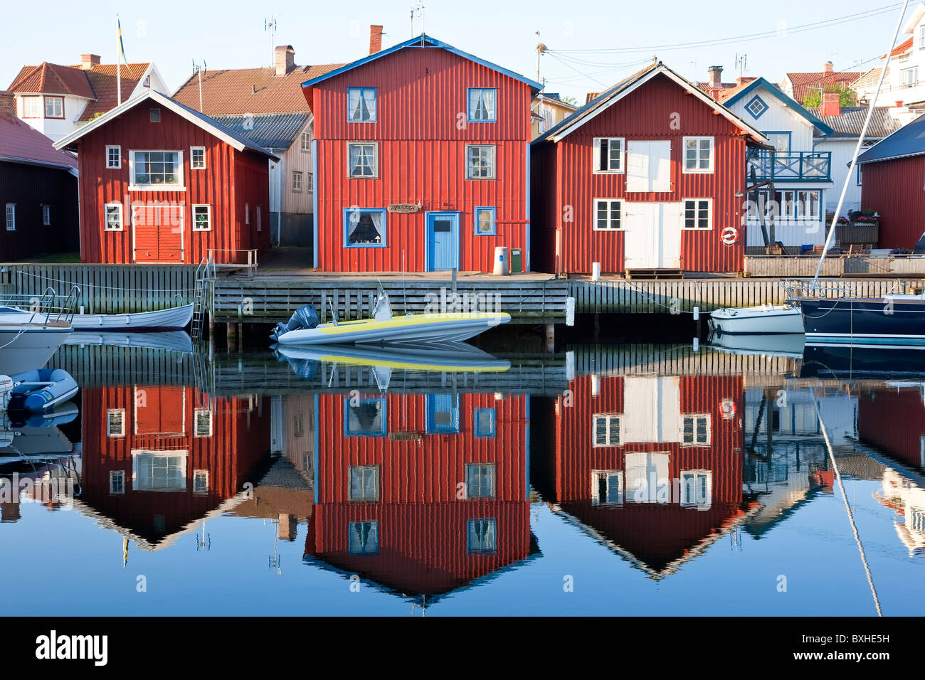 KlŠdesholmen Tjšrn Bohuslaen, île de la côte ouest Suédoise, Banque D'Images