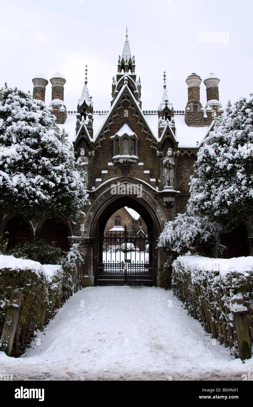 Holly Village - cottages de style gothique victorien - Highgate - Camden - Londres Banque D'Images