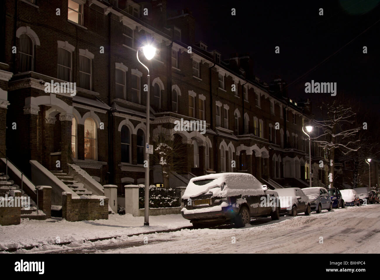 Maisons mitoyennes de style victorien - Ospringe Road NW5 - Camden - Londres Banque D'Images