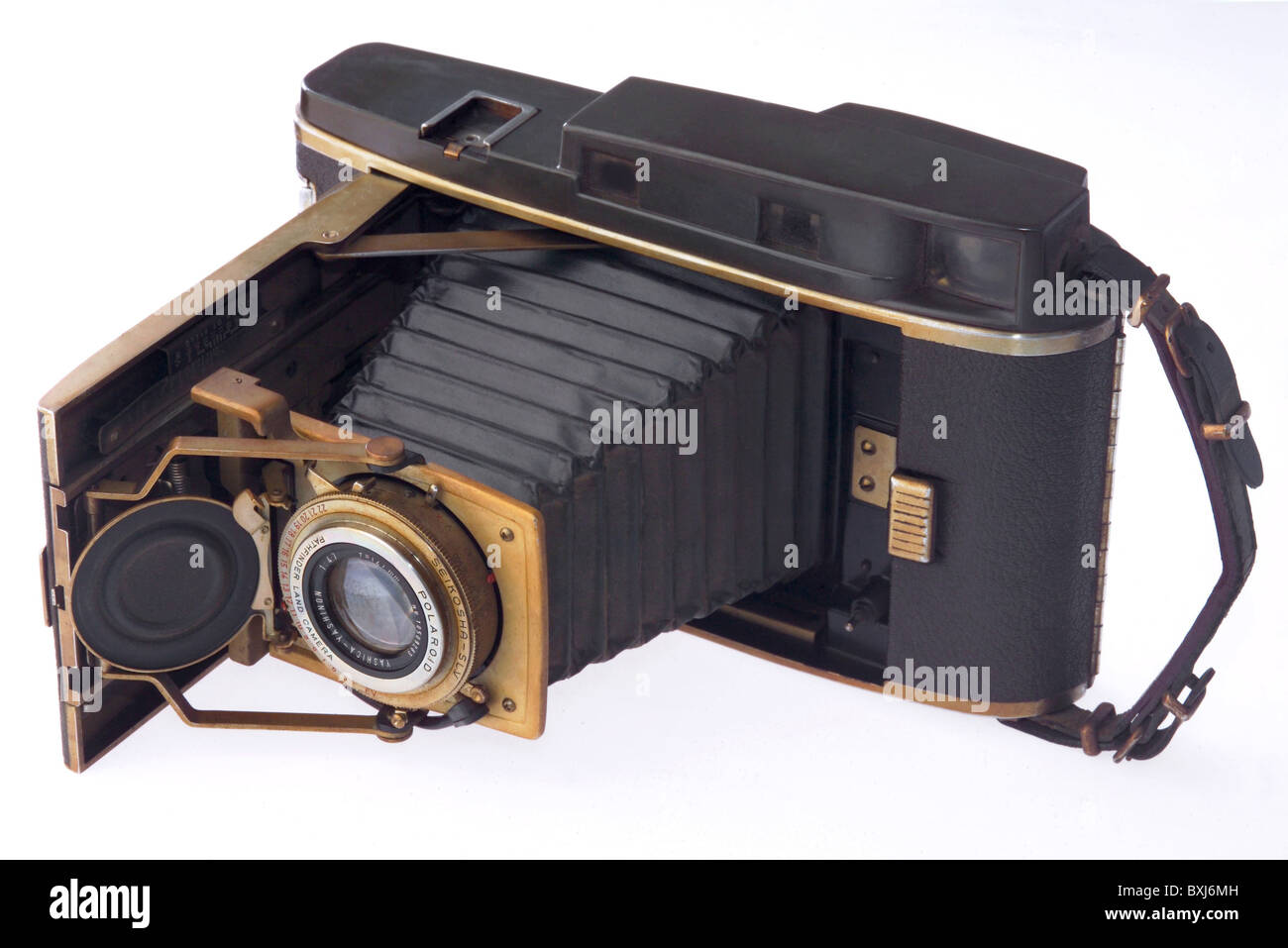 Photographie, appareils photo, appareil photo instantané Polaroid de début,  Polaroid 120, Japon, 1961, années 60, 20e siècle, historique, historique,  américain, Polaroid Pathfinder Land Camera, fabriqué par Yashica au Japon,  appareil photo à