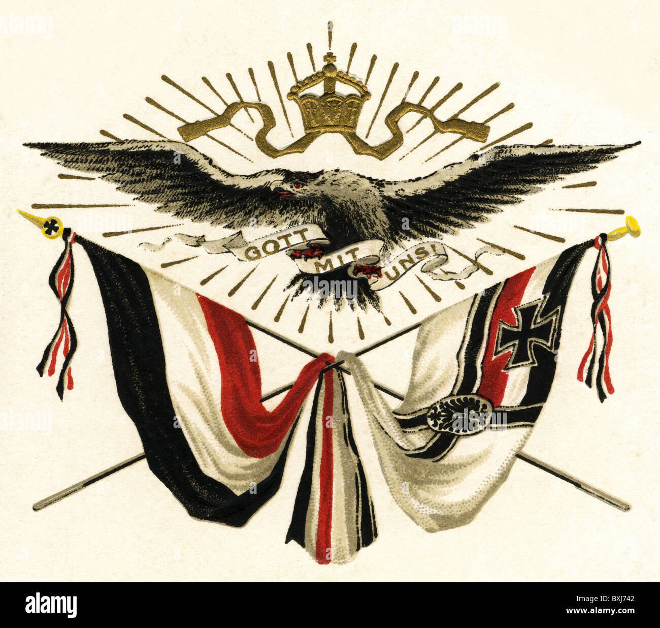 Heraldry Armoiries Armoiries Imperiales Empire Allemand Lithographie 1915 Droits Additionnels Clearences Non Disponible Photo Stock Alamy