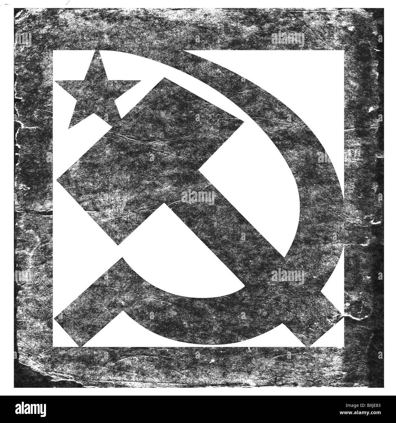 Grunge symbole soviétique Banque D'Images