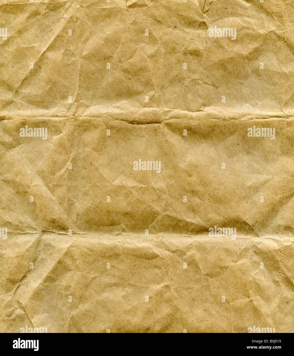 Craft froissé texturé brun emballage papier fond Banque D'Images