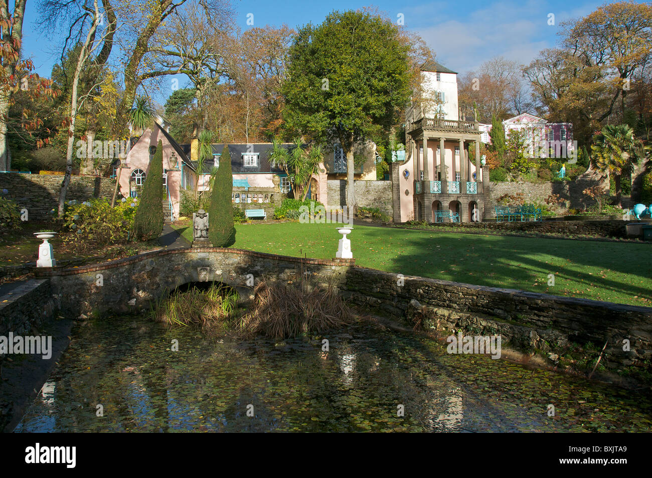 Portmeirion Gwynedd, au nord du Pays de Galles UK Banque D'Images