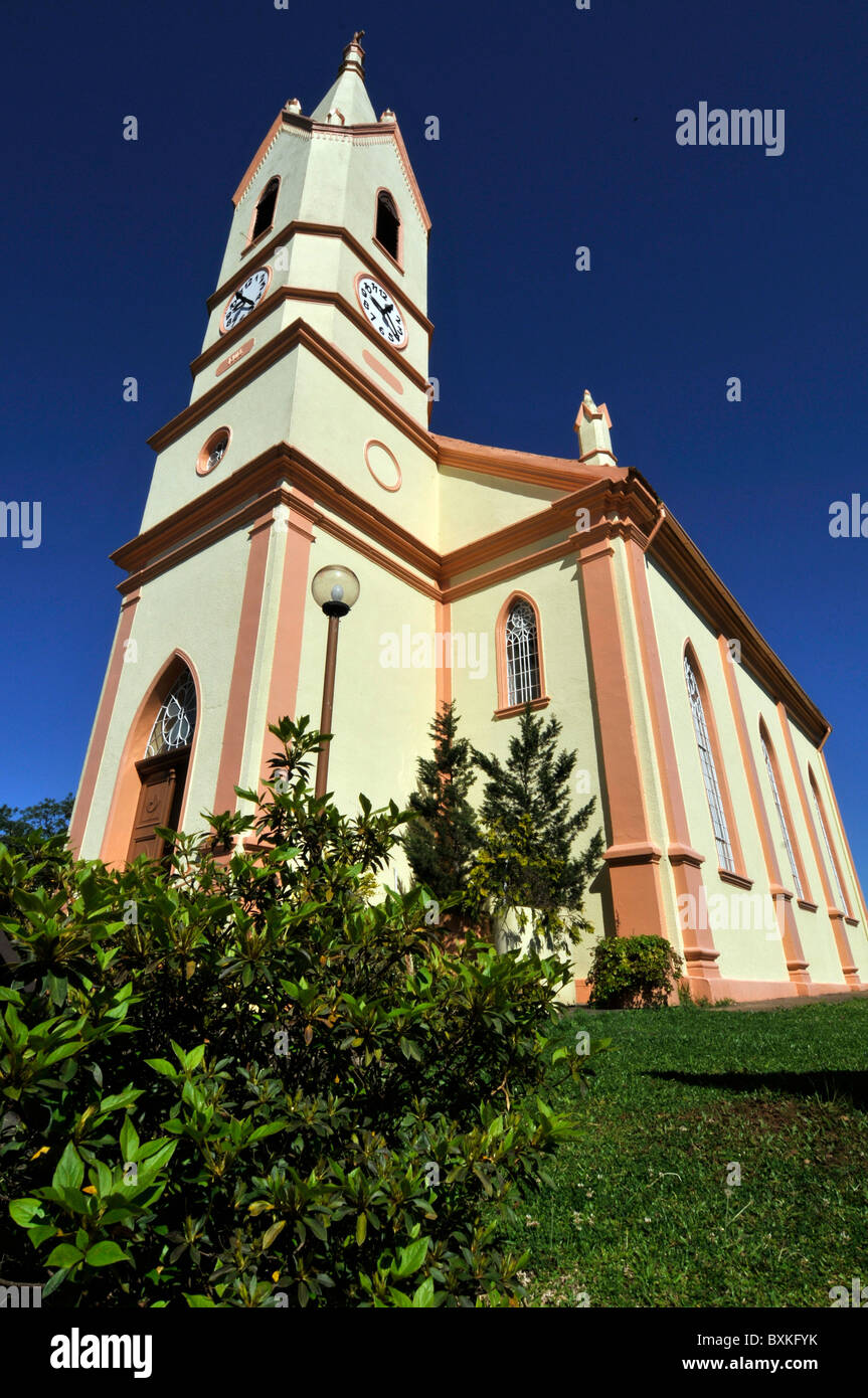 Église luthérienne de Nova Petropolis, Rio Grande do Sul, Brésil Banque D'Images