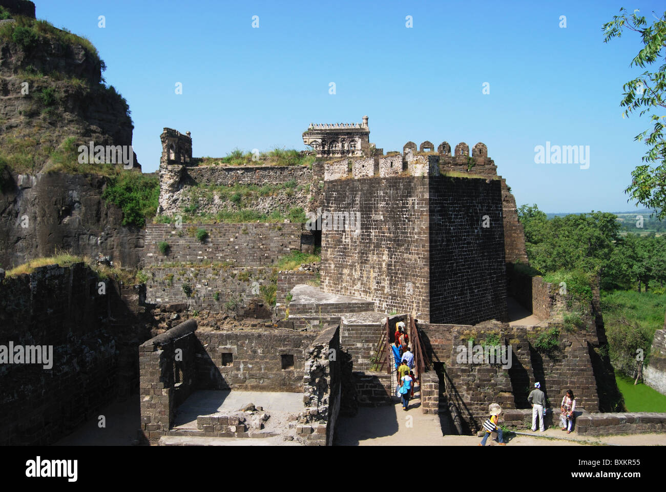 Daulatabad Fort ou Devgiri, Aurangabad, Maharashtra, Inde. Forteresse du 14ème siècle . Banque D'Images