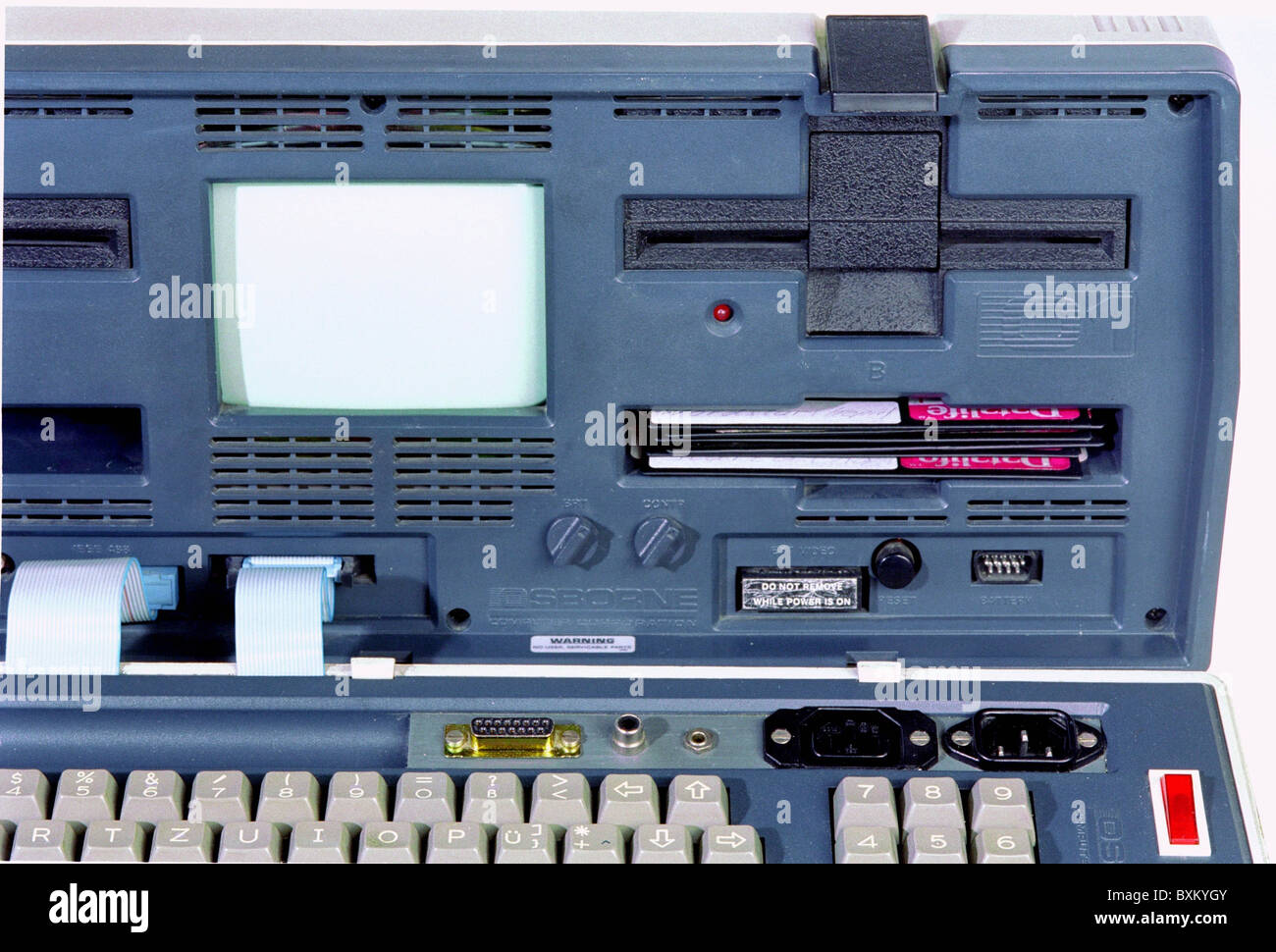 Informatique / électronique, ordinateur, ordinateur portable, Osborne-1, premier ordinateur portable, détail, USA, 1981, droits supplémentaires-Clearences-non disponible Banque D'Images