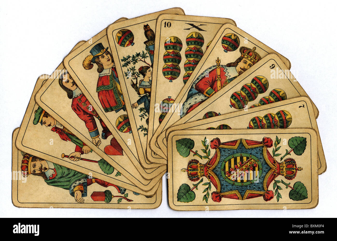 Jeux, jeu de cartes, skat, Allemagne, 1947,  droits-supplémentaires-Clearences-non disponible Photo Stock - Alamy