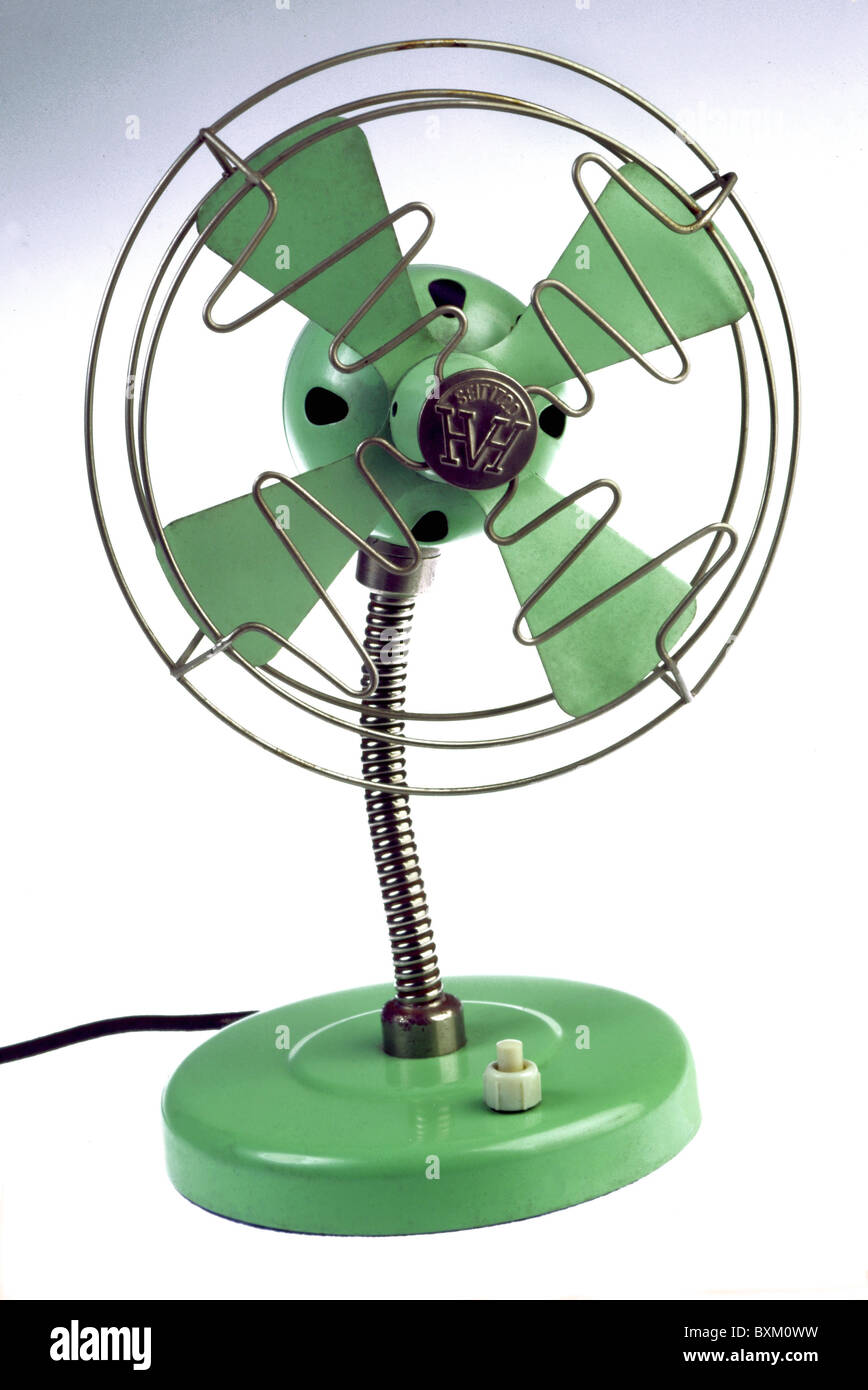 technics, ventilateur de table, Allemagne, vers les années 1930, technique,  historique, historique, XXe siècle, air frais, état, vert, métal, été,  rafraîchissements, rafraîchissements, résection, réfections, recyclage,  vent, ventilateur, ventilateurs ...