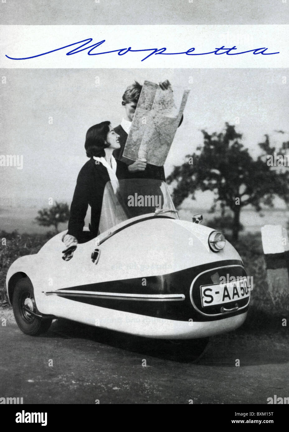 Transport / transport, voiture, automobile, variantes de véhicule, petite voiture de Mopetta, plus petite voiture dans le monde, Allemagne, 1958, droits additionnels-Clearences-non disponible Banque D'Images