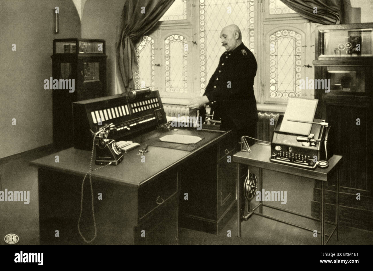 bureau du service des incendies de Dresde, Allemagne, 1929, droits additionnels-Clearences-non disponible Banque D'Images