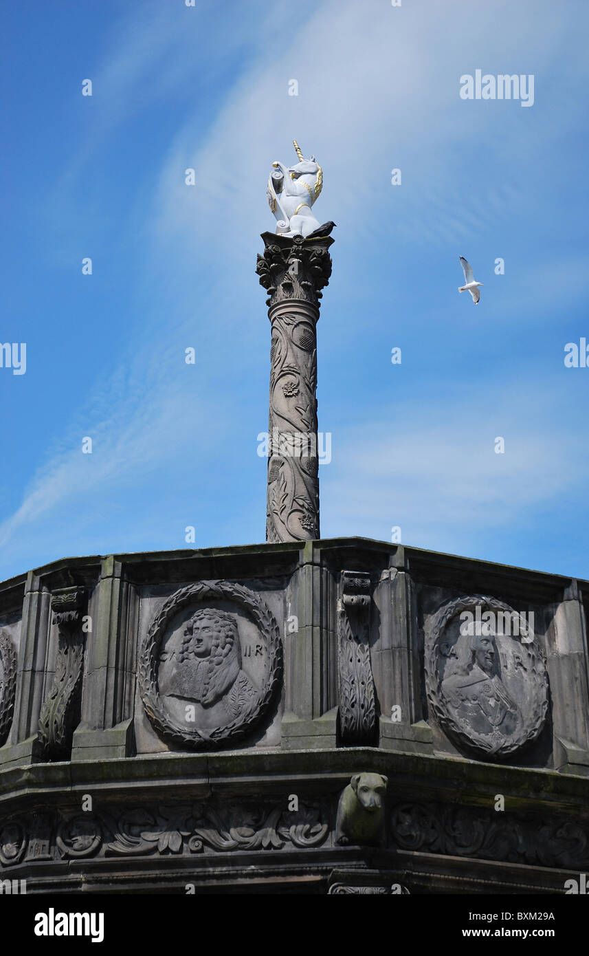 Mercat Cross, Aberdeen, Ecosse. Banque D'Images